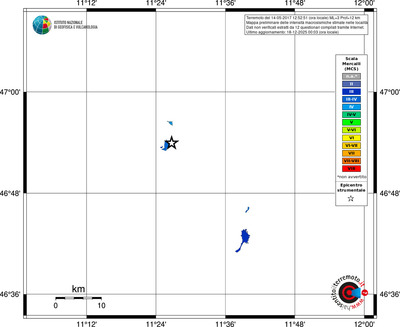 Mappa MCS - territori località