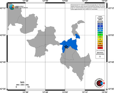 Mappa EMS - territori comuni