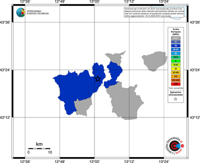Mappa EMS - territori comuni