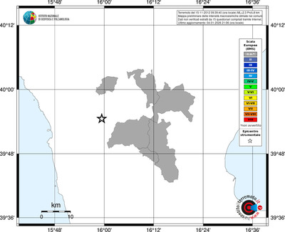 Mappa EMS - territori comuni