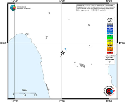 Mappa EMS - territori località