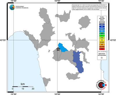 Mappa MCS - territori comuni
