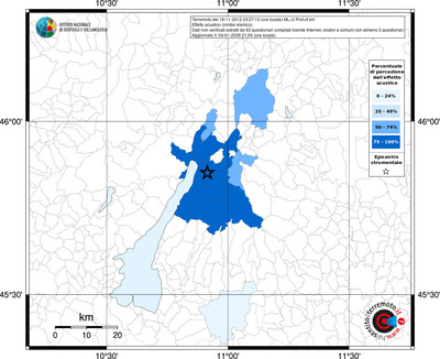 Mappa territorio comunale con almeno 3 questionari