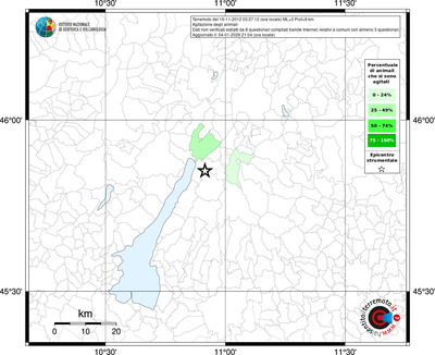 Mappa territorio comunale con almeno 3 questionari