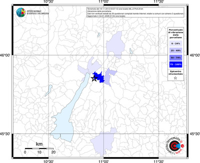Mappa territorio comunale con almeno 3 questionari