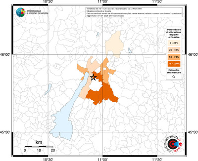 Mappa territorio comunale con almeno 3 questionari