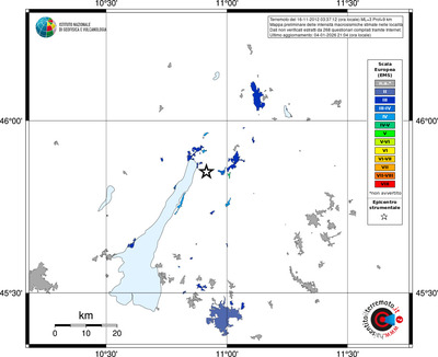 Mappa EMS - territori località
