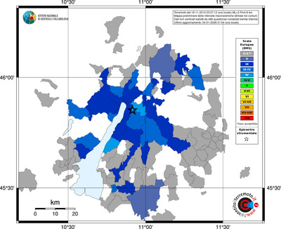 Mappa EMS - territori comuni