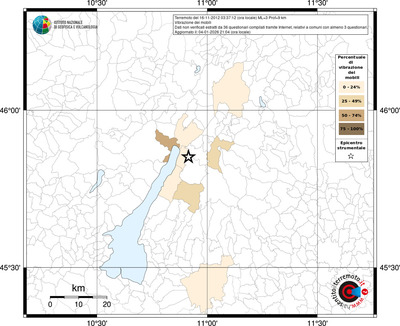 Mappa territorio comunale con almeno 3 questionari