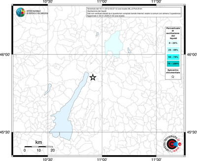 Mappa territorio comunale con almeno 3 questionari