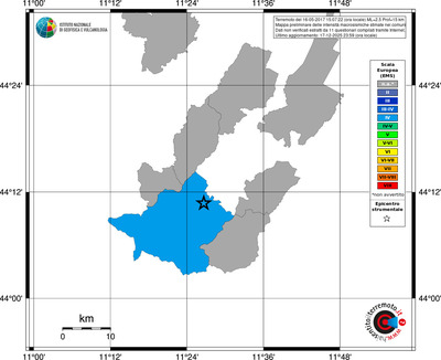 Mappa EMS - territori comuni