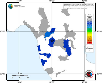 Mappa EMS - territori comuni