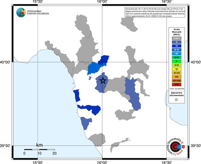 Mappa MCS - territori comuni