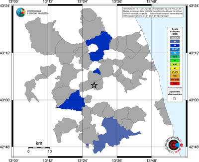 Mappa EMS - territori comuni