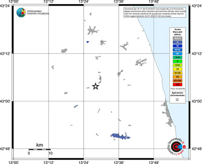 Mappa MCS - territori località