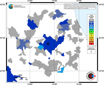Mappa EMS - territori comuni