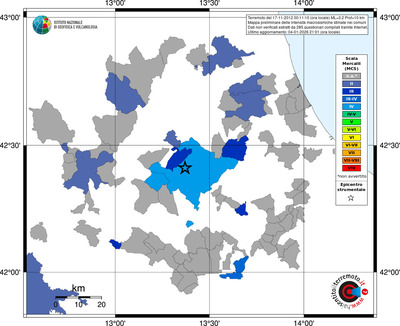 Mappa MCS - territori comuni