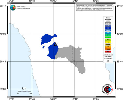Mappa EMS - territori comuni
