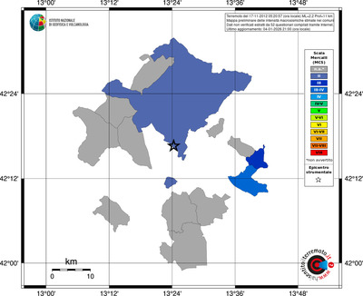 Mappa MCS - territori comuni