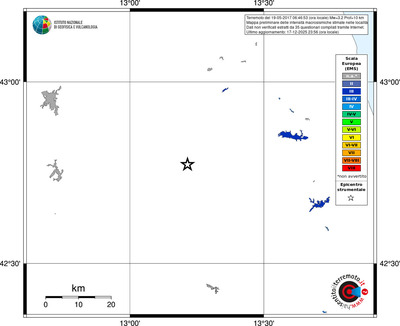 Mappa EMS - territori località