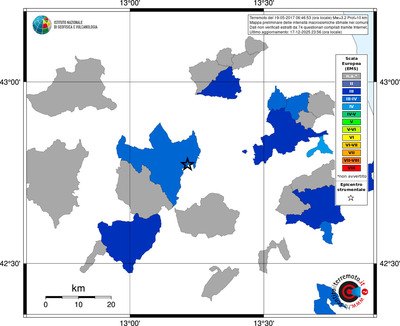 Mappa EMS - territori comuni