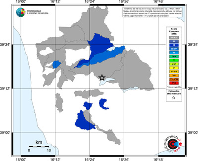 Mappa EMS - territori comuni