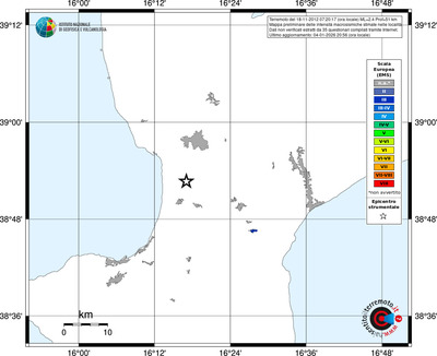 Mappa EMS - territori località