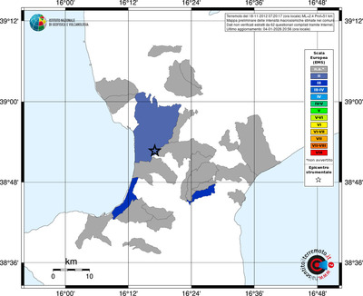 Mappa EMS - territori comuni