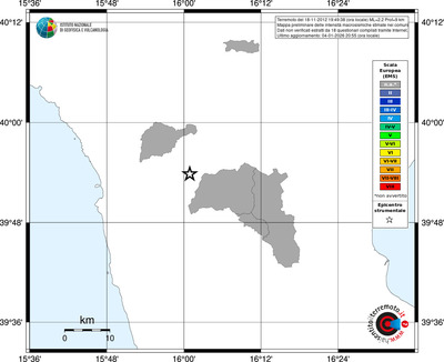 Mappa EMS - territori comuni