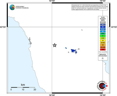 Mappa EMS - territori località
