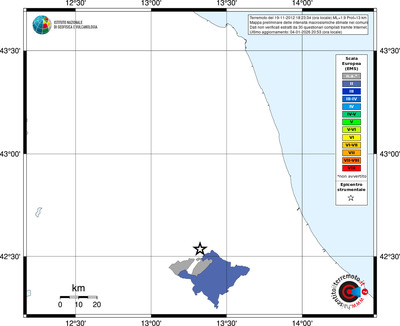 Mappa EMS - territori comuni