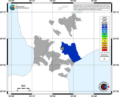 Mappa EMS - territori comuni