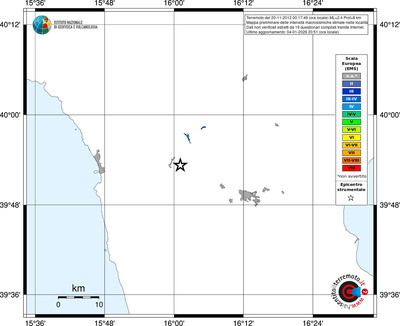 Mappa EMS - territori località