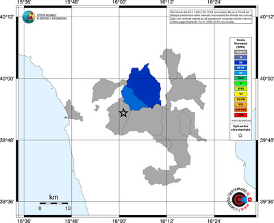 Mappa EMS - territori comuni