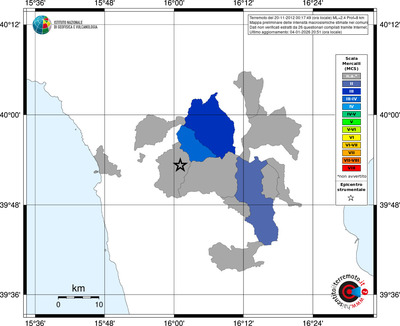 Mappa MCS - territori comuni