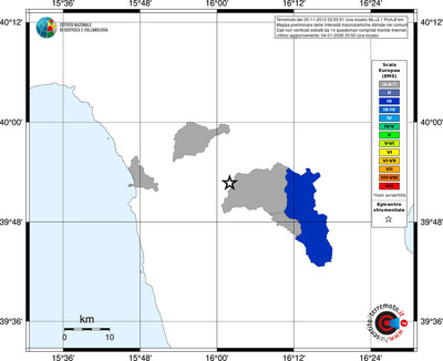 Mappa EMS - territori comuni