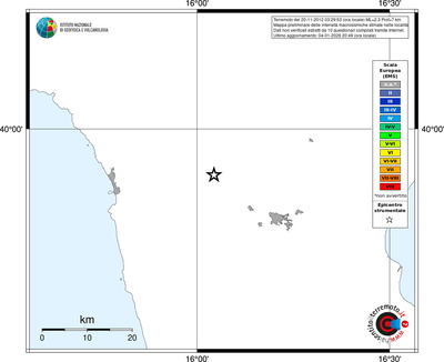 Mappa EMS - territori località