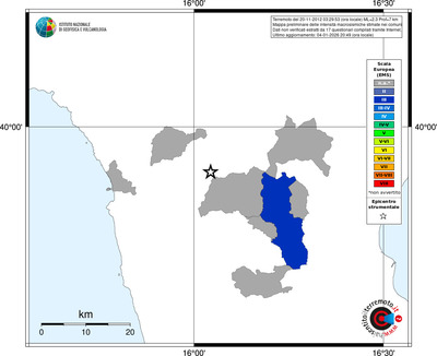 Mappa EMS - territori comuni