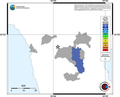 Mappa MCS - territori comuni
