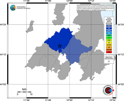 Mappa EMS - territori comuni