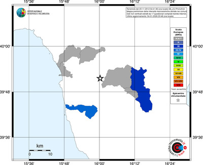 Mappa EMS - territori comuni