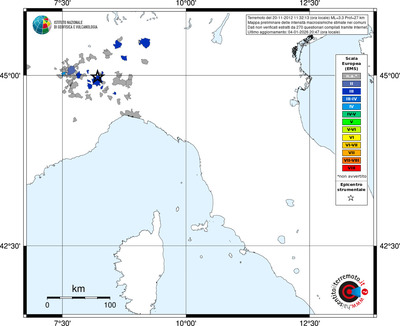 Mappa EMS - territori comuni