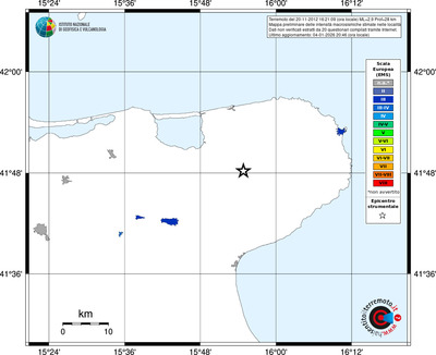 Mappa EMS - territori località