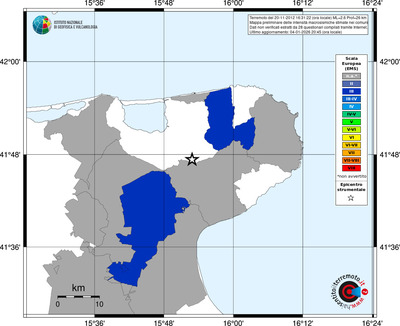 Mappa EMS - territori comuni
