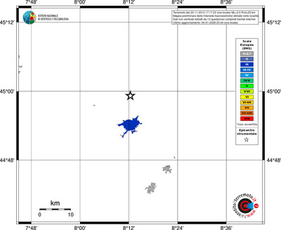 Mappa EMS - territori località