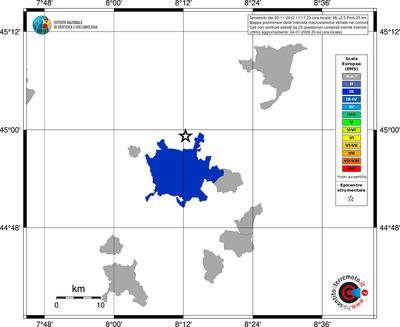 Mappa EMS - territori comuni