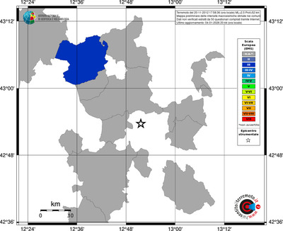 Mappa EMS - territori comuni