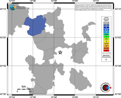 Mappa MCS - territori comuni