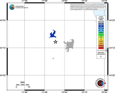 Mappa EMS - territori località