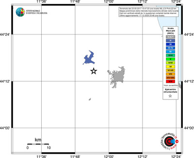 Mappa MCS - territori località